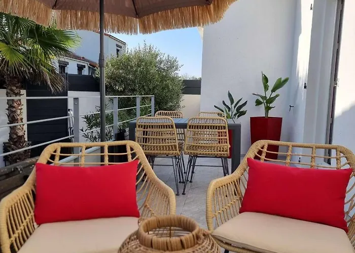 Apartmán Le Bananier, Quartier La Chaume Avec Jardin, A 1km, 4 A 5 Pers Les Sables-dʼOlonne